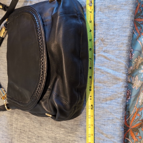 Micheal Kors Collection Skorpios black leather flap bag - Picture 12 of 13